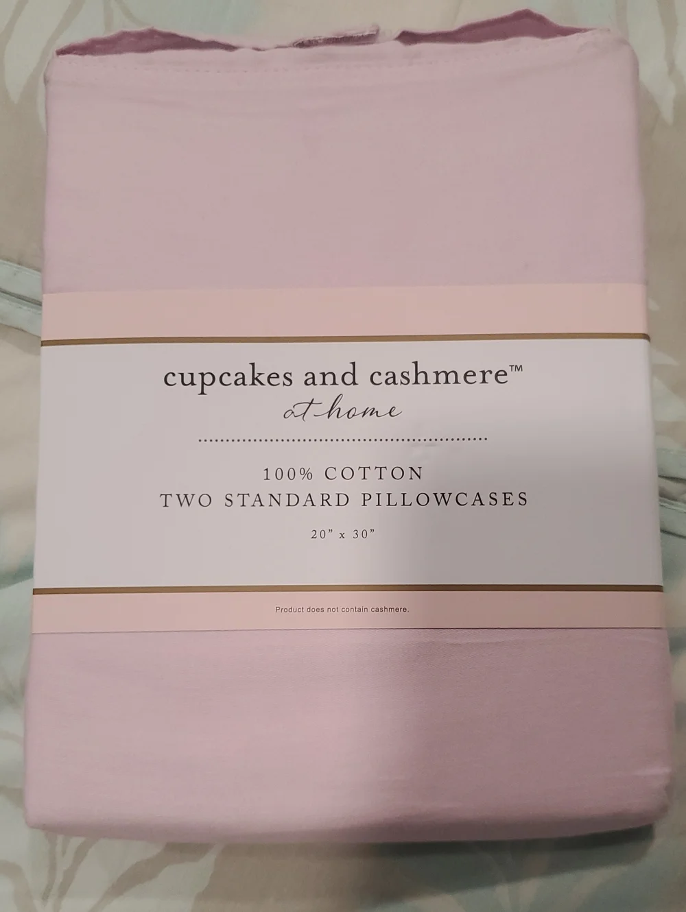 cupcakes & cashmere Light Pink Cotton Pillowcase Set (2)